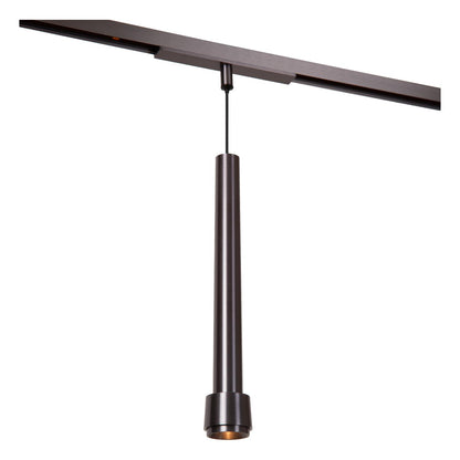 Lucide Premium LINIAL TUBIZ Hanglamp - 1-fase Railsysteem / Smart Railverlichting - Smart - 48V Track - 1xLED - Mat Zwart Chroom - KwaliteitWonen.nl