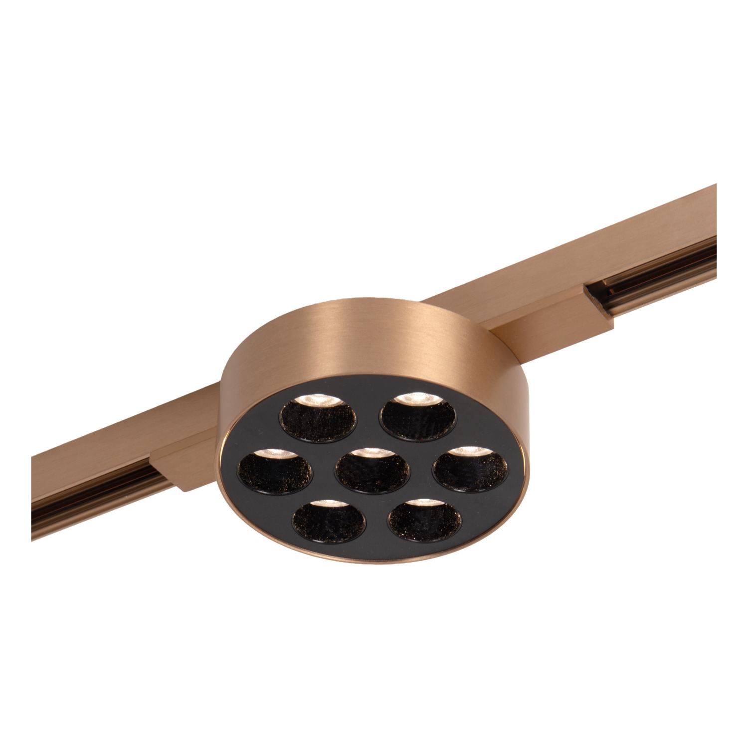 Lucide Premium LINIAL XAVI Railspot - 1-fase Railsysteem / Smart Railverlichting - Smart - 48V Track - LED - Champagne - KwaliteitWonen.nl
