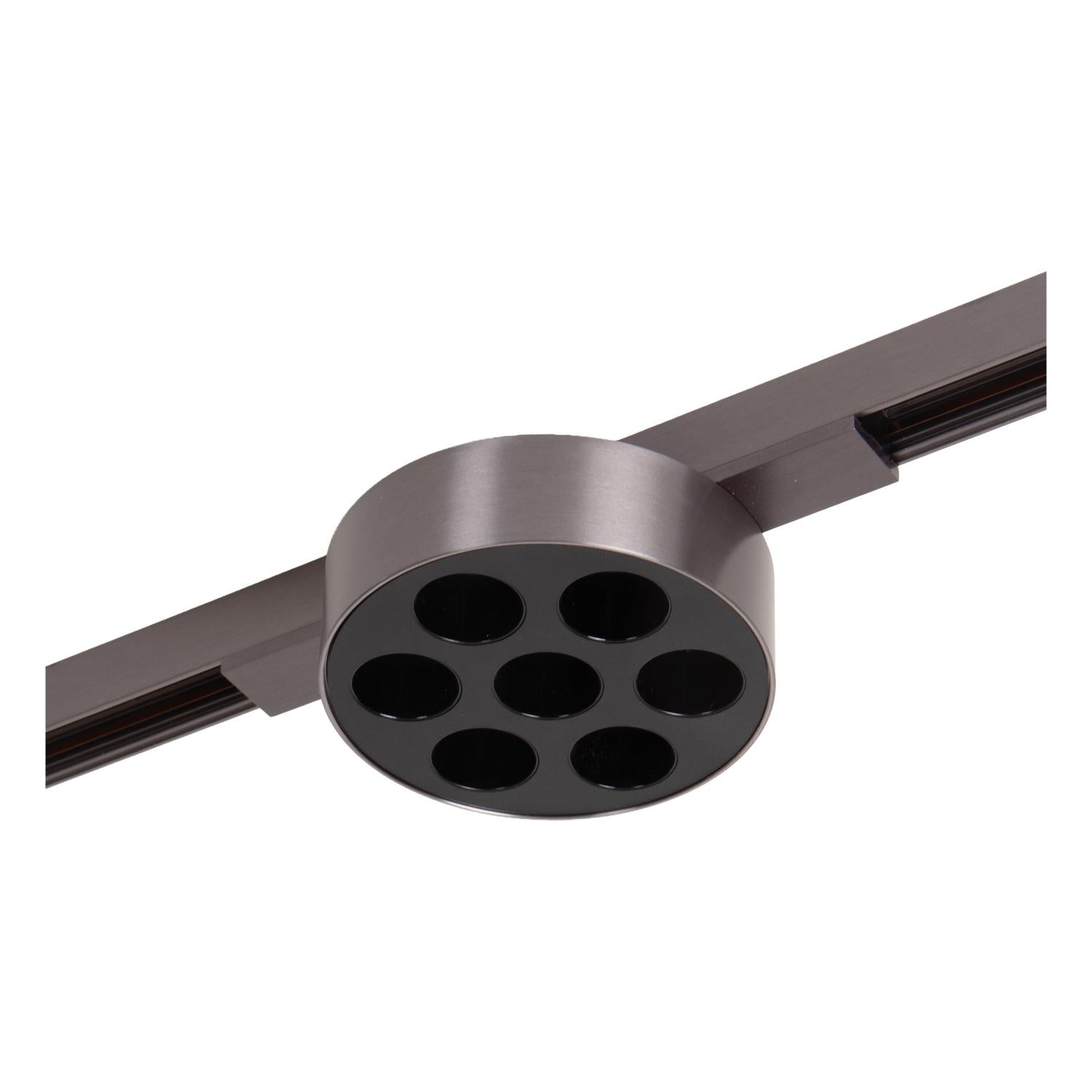Lucide Premium LINIAL XAVI Railspot - 1-fase Railsysteem / Smart Railverlichting - Smart - 48V Track - LED - Mat Zwart Chroom - KwaliteitWonen.nl