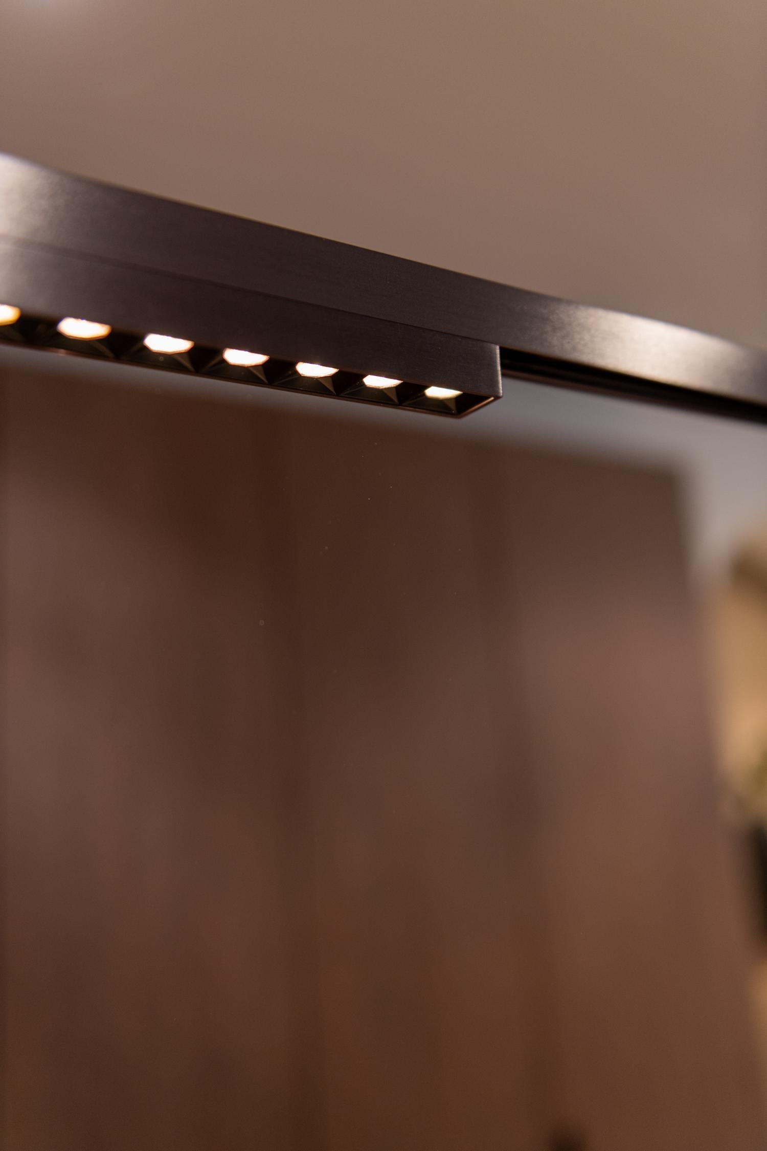 Lucide Premium LINIAL XENIA Railspot - 1-fase Railsysteem / Smart Railverlichting - Smart - 48V Track - LED - Mat Zwart Chroom - KwaliteitWonen.nl