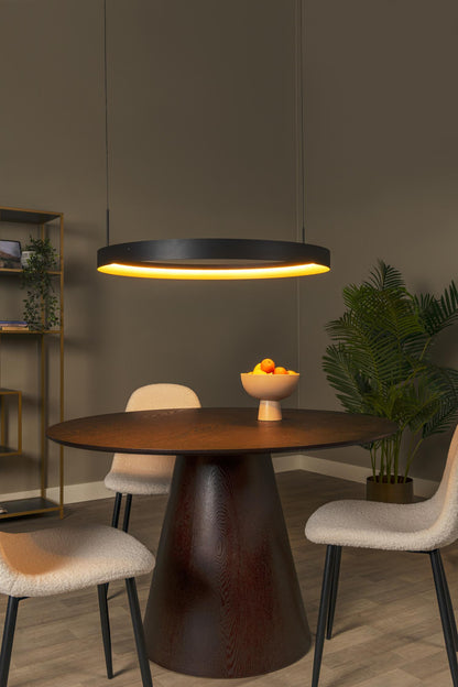 Lucide RADIANT - Hanglamp - LED Dimb. - CCT - 1x60W 2700K/4000K - Zwart | Vibes - KwaliteitWonen.nl