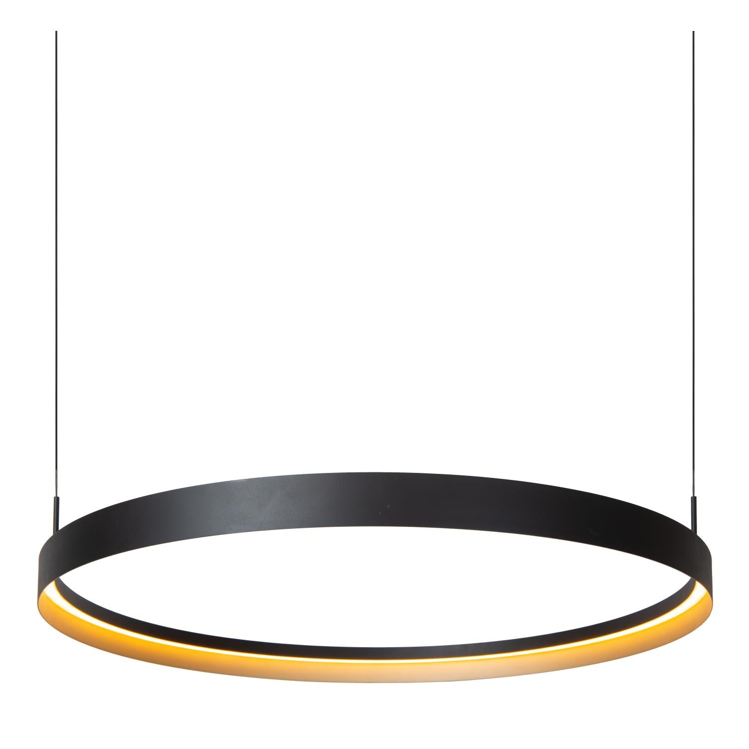 Lucide RADIANT - Hanglamp - LED Dimb. - CCT - 1x60W 2700K/4000K - Zwart | Vibes - KwaliteitWonen.nl