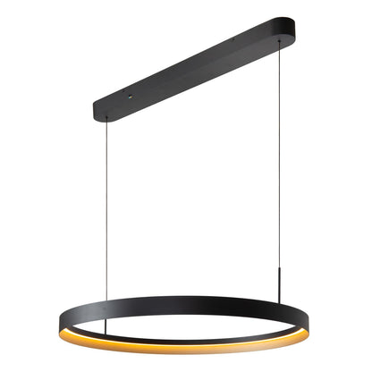 Lucide RADIANT - Hanglamp - LED Dimb. - CCT - 1x60W 2700K/4000K - Zwart | Vibes - KwaliteitWonen.nl