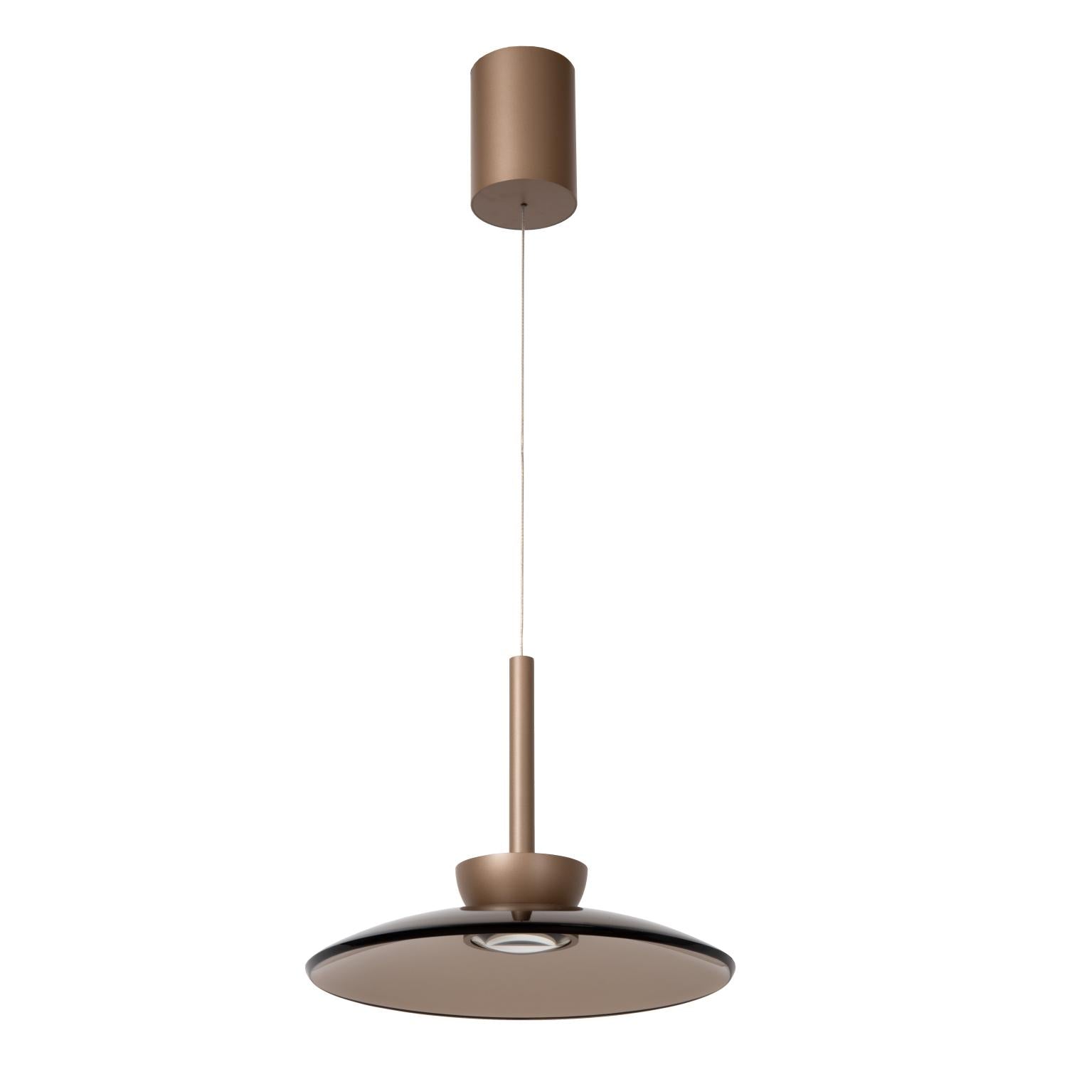 Lucide SANTIAGO - Hanglamp - Ø 32 cm - LED Dimb. - CCT - 1x16W 2700K/4000K - Amber | Premium - KwaliteitWonen.nl