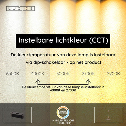 Lucide SANTIAGO - Hanglamp - Ø 32 cm - LED Dimb. - CCT - 1x16W 2700K/4000K - Amber | Premium - KwaliteitWonen.nl