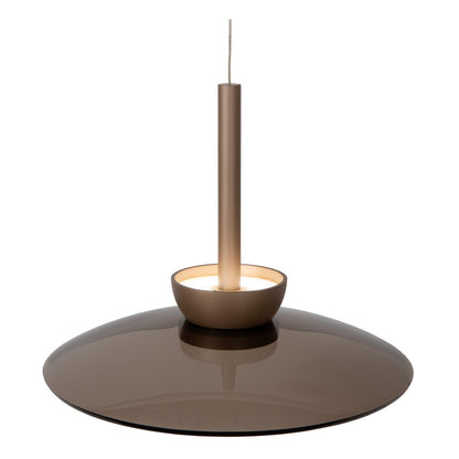 Lucide SANTIAGO - Hanglamp - Ø 32 cm - LED Dimb. - CCT - 1x16W 2700K/4000K - Amber | Premium - KwaliteitWonen.nl