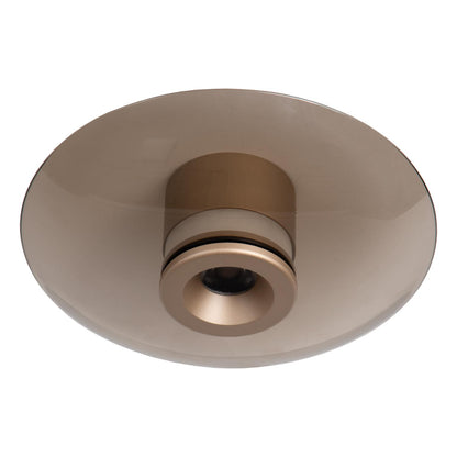 Lucide SANTIAGO - Plafonnière - Ø 23 cm - LED Dimb. - CCT - 1x10W 2700K/4000K - Amber | Premium - KwaliteitWonen.nl