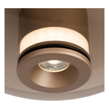 Lucide SANTIAGO - Plafonnière - Ø 23 cm - LED Dimb. - CCT - 1x10W 2700K/4000K - Amber | Premium - KwaliteitWonen.nl