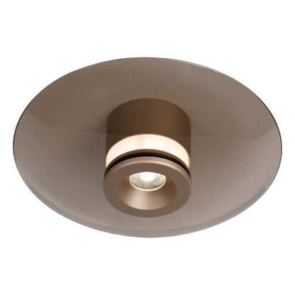 Lucide SANTIAGO - Plafonnière - Ø 23 cm - LED Dimb. - CCT - 1x10W 2700K/4000K - Amber | Premium - KwaliteitWonen.nl