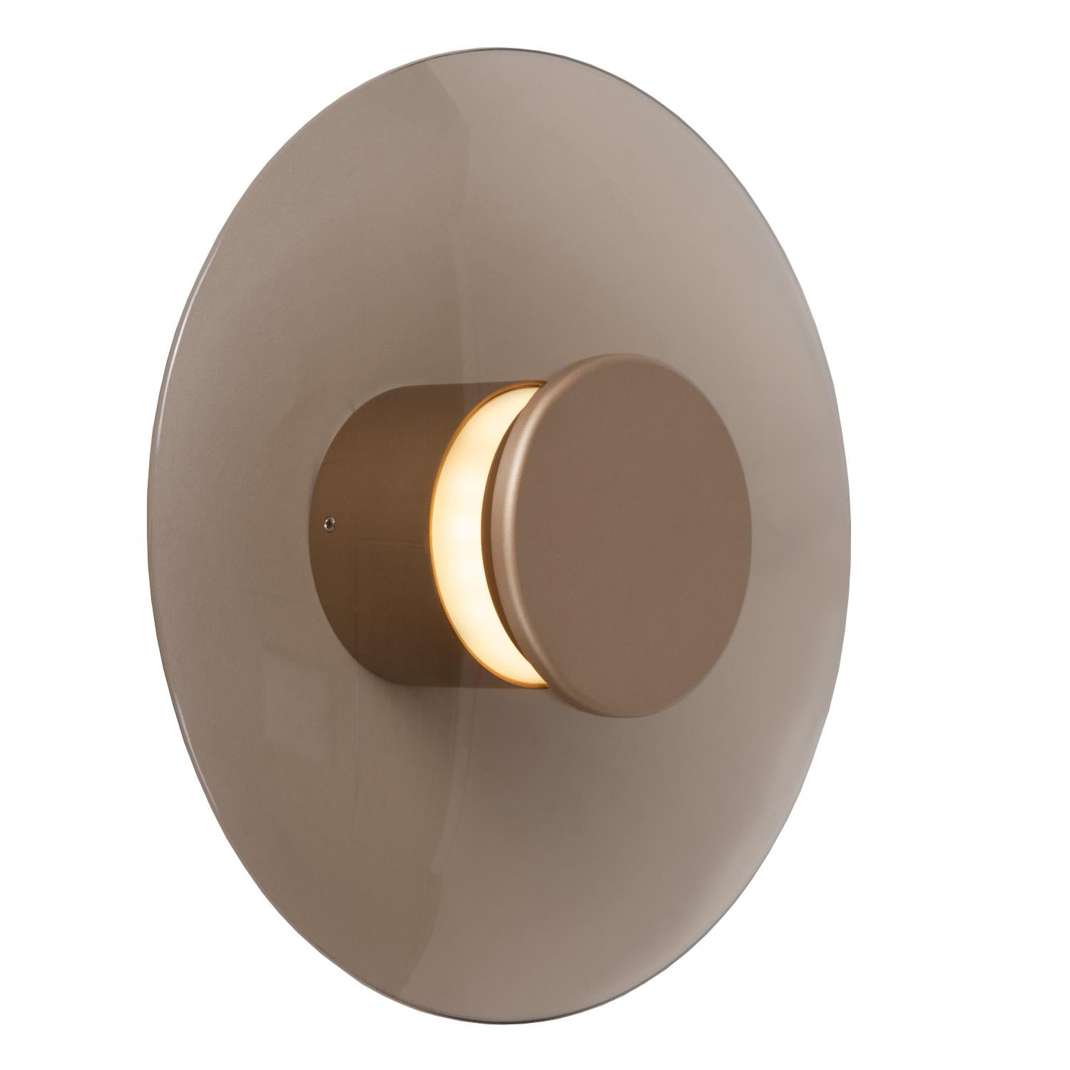 Lucide SANTIAGO - Wandlamp - Ø 23 cm - LED Dimb. - CCT - 1x10W 2700K/4000K - Amber | Premium - KwaliteitWonen.nl