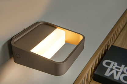 Lucide SILVI - Oplaadbare Wandlamp - Accu/Batterij - LED Dimb. - 1x3,7W 2700K - Koffie | Premium - KwaliteitWonen.nl