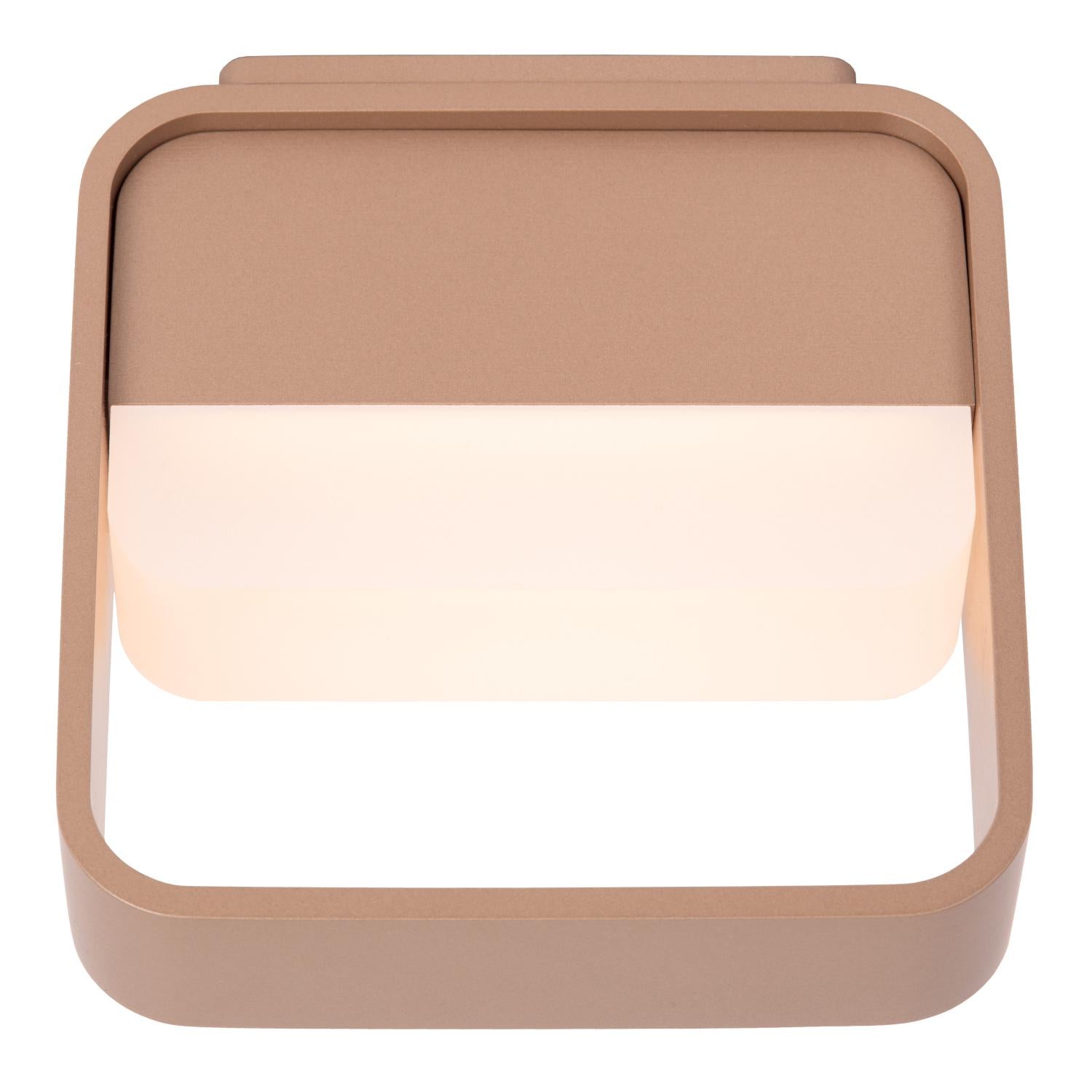 Lucide SILVI - Oplaadbare Wandlamp - Accu/Batterij - LED Dimb. - 1x3,7W 2700K - Koffie | Premium - KwaliteitWonen.nl