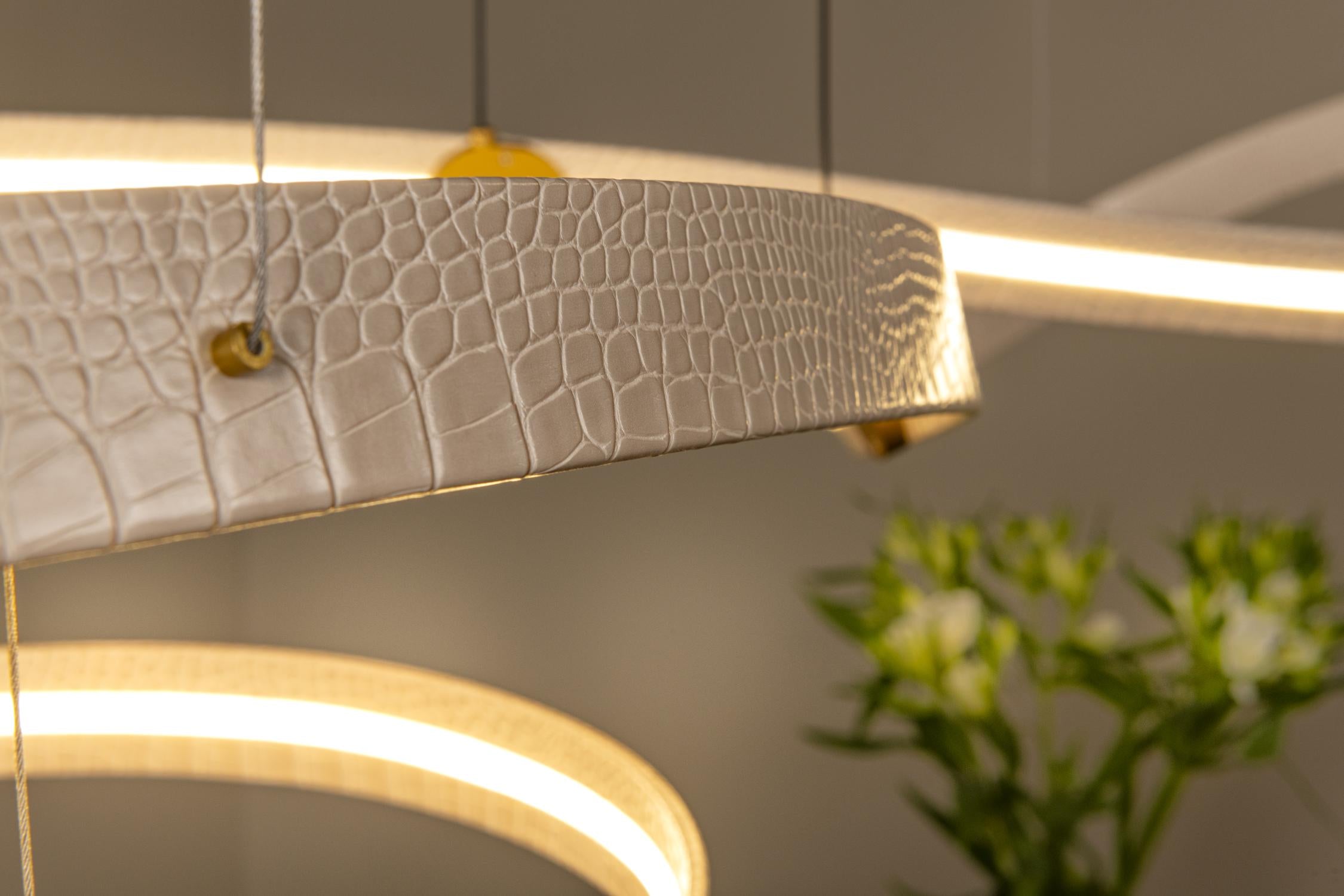 Lucide SLALOM - Hanglamp - LED Dimb. - CCT - 1x80W 2200K/4000K - Beige | Premium - KwaliteitWonen.nl