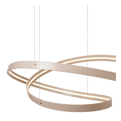 Lucide SLALOM - Hanglamp - LED Dimb. - CCT - 1x80W 2200K/4000K - Beige | Premium - KwaliteitWonen.nl