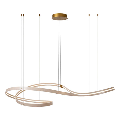 Lucide SLALOM - Hanglamp - LED Dimb. - CCT - 1x80W 2200K/4000K - Beige | Premium - KwaliteitWonen.nl