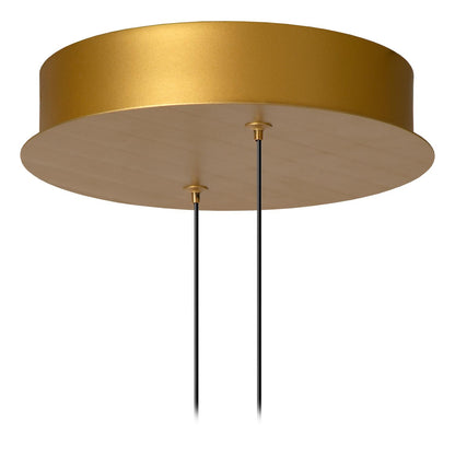 Lucide SLALOM - Hanglamp - LED Dimb. - CCT - 1x80W 2200K/4000K - Koffie | Premium - KwaliteitWonen.nl
