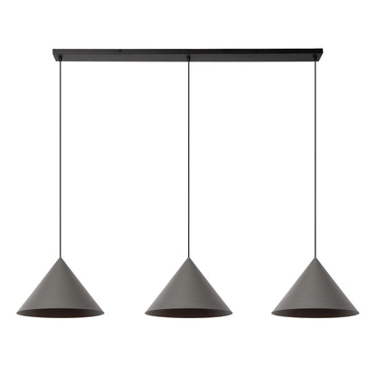 Lucide SPITZE - Hanglamp - 3xE27 - Grijs | Vibes - KwaliteitWonen.nl