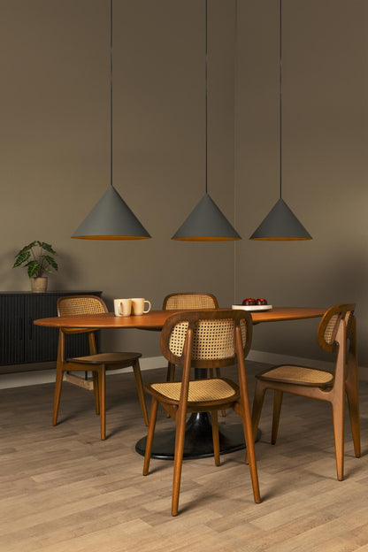 Lucide SPITZE - Hanglamp - 3xE27 - Grijs | Vibes - KwaliteitWonen.nl