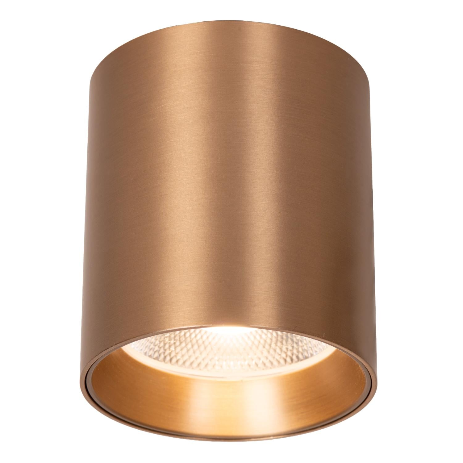 Lucide STRAXX - Plafondspot - Ø 8 cm - LED Dimb. - CCT - 1x15W 2700K/4000K - Champagne kleur | Premium - KwaliteitWonen.nl