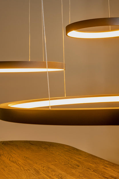 Lucide VIDAL - Hanglamp - Ø 78 cm - LED Dimb. - 1x120W 2700K - Zwart | Premium - KwaliteitWonen.nl