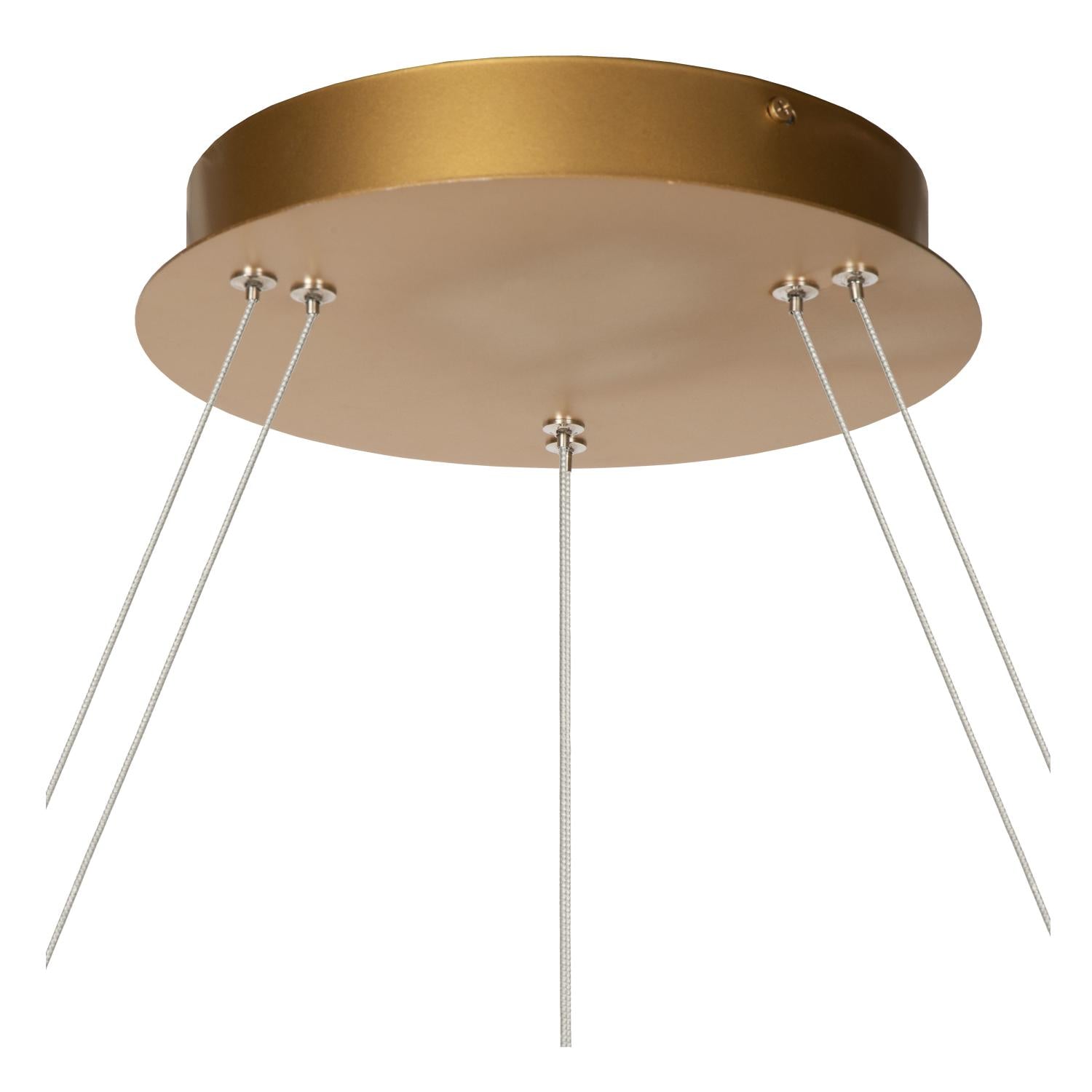 Lucide VIDAL - Hanglamp - Ø 78 cm - LED Dimb. - 1x92W 2700K - Mat Goud / Messing | Premium - KwaliteitWonen.nl