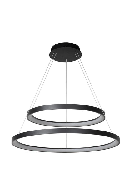 Lucide VIDAL - Hanglamp - Ø 78 cm - LED Dimb. - 1x92W 2700K - Zwart | Premium - KwaliteitWonen.nl