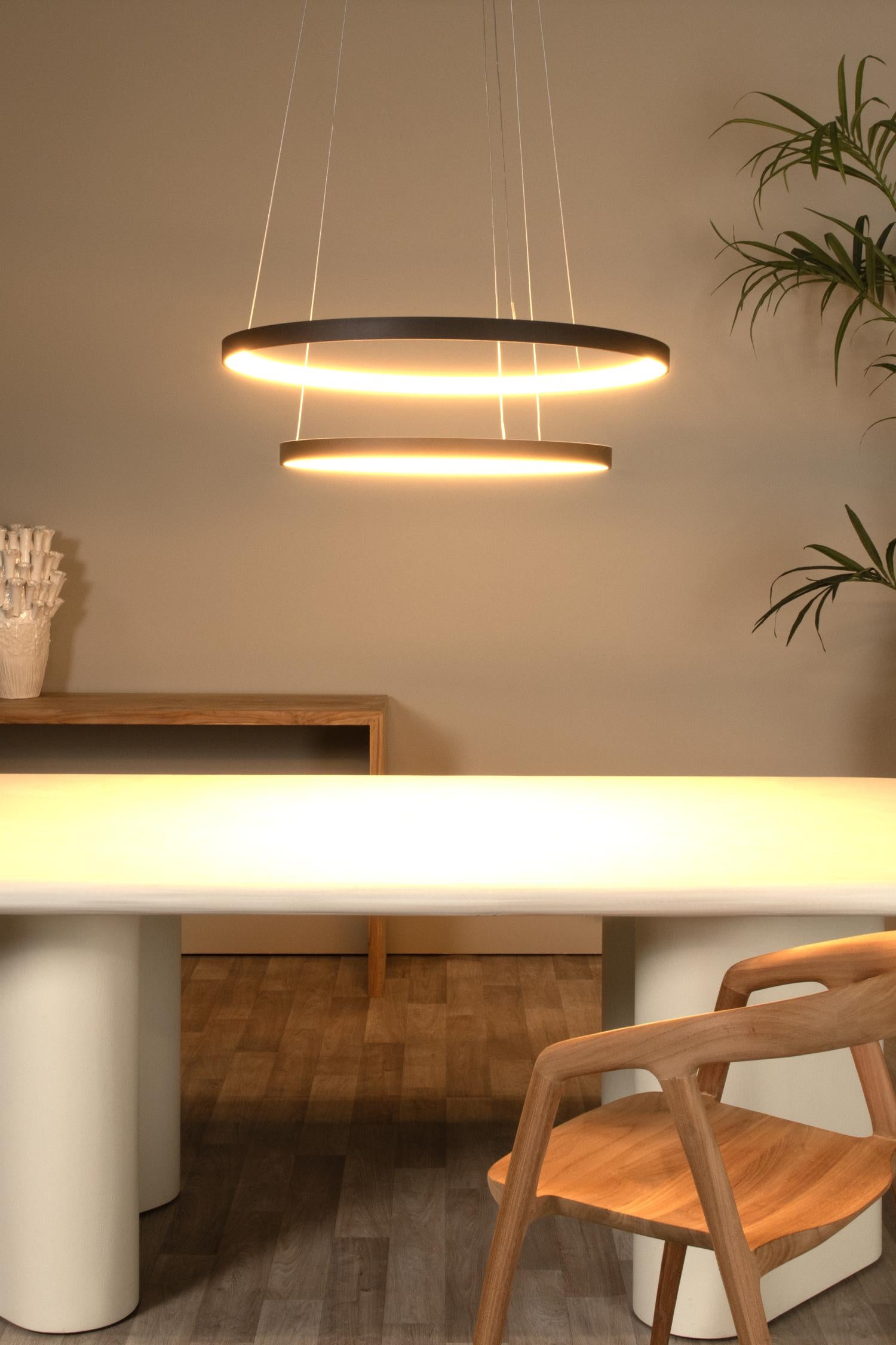 Lucide VIDAL - Hanglamp - Ø 78 cm - LED Dimb. - 1x92W 2700K - Zwart | Premium - KwaliteitWonen.nl