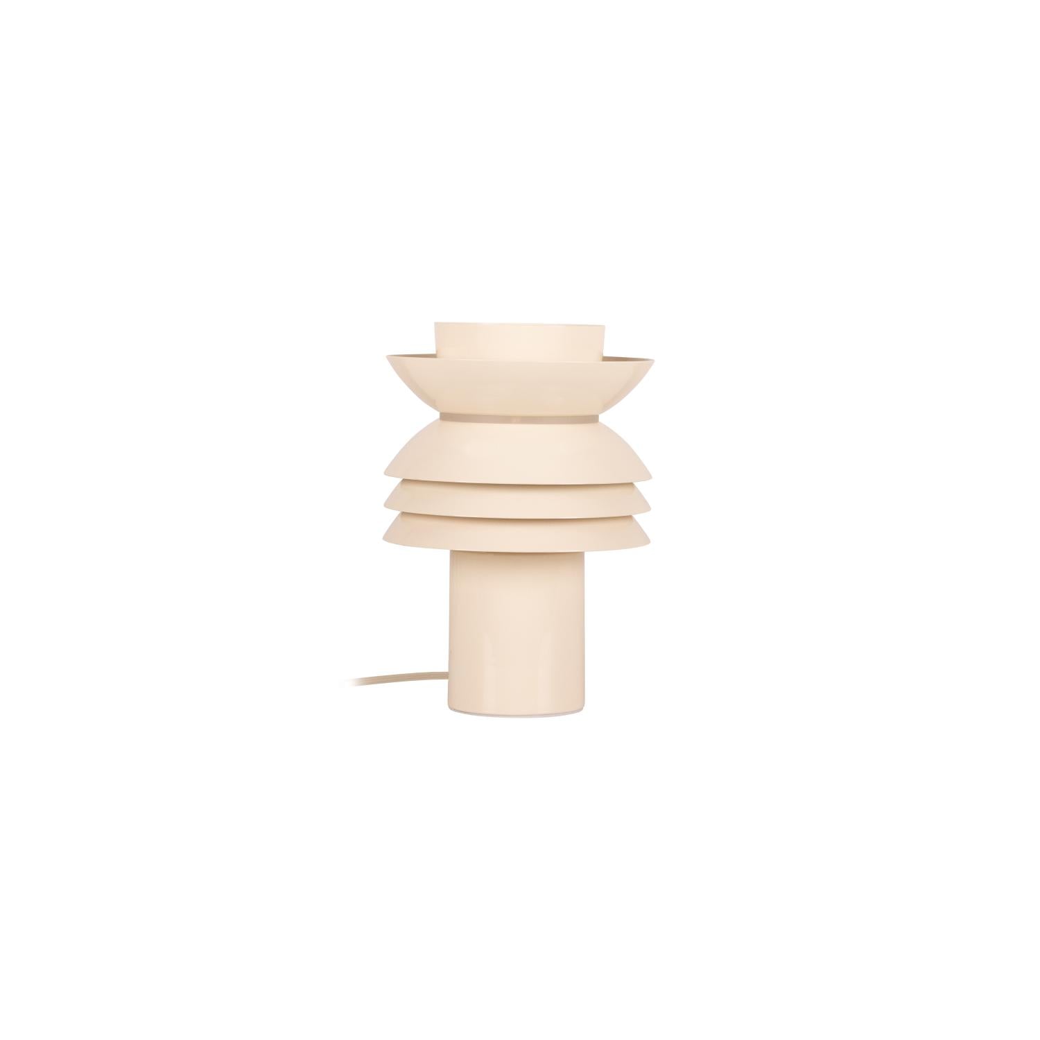 Lucide YINDRA - Tafellamp - Ø 17,5 cm - 1xE27 - Beige | Vibes - KwaliteitWonen.nl