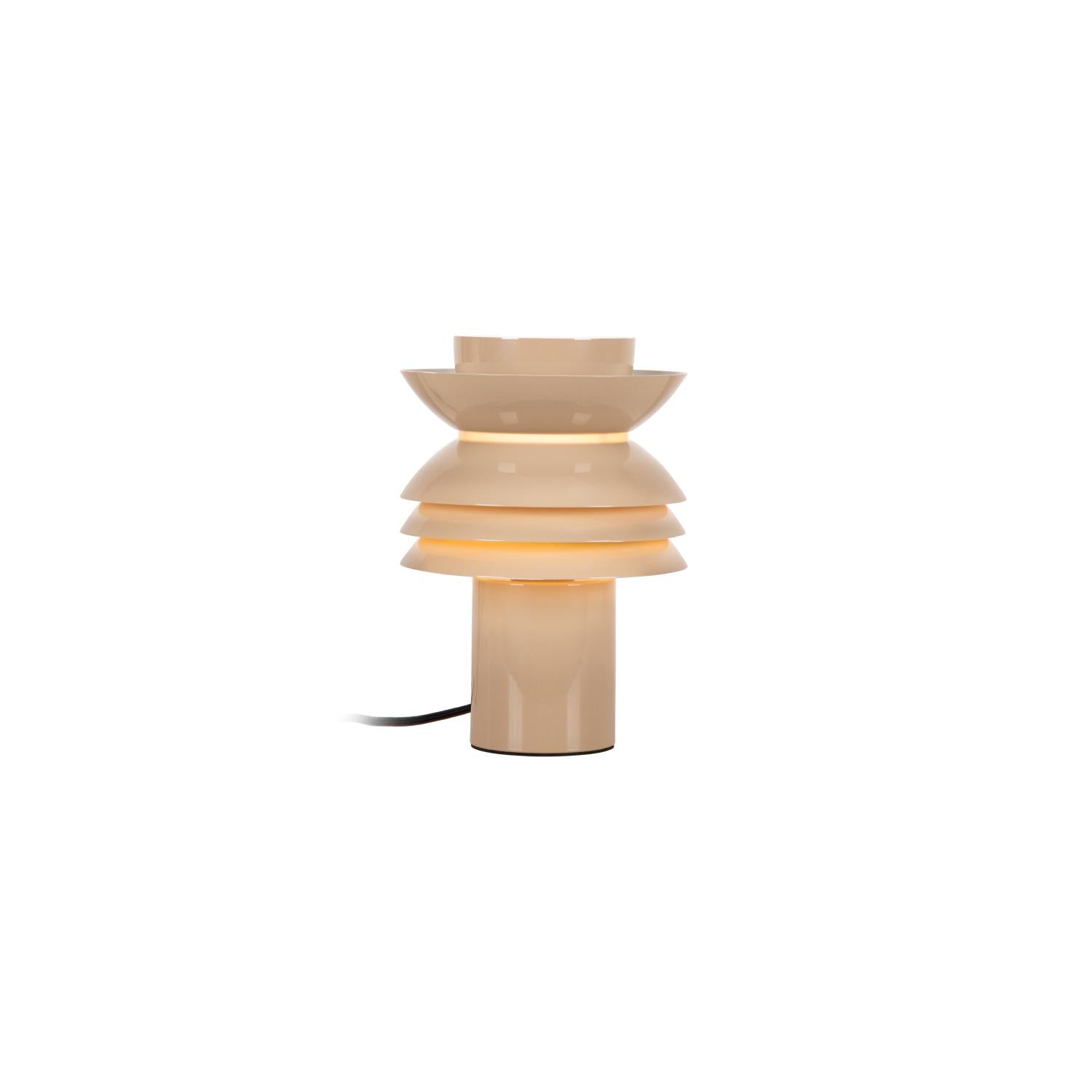 Lucide YINDRA - Tafellamp - Ø 17,5 cm - 1xE27 - Taupe | Vibes - KwaliteitWonen.nl