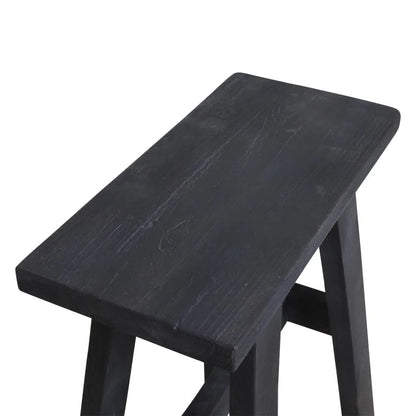 Raw Materials Bankje Hout Zwart Medium - KwaliteitWonen.nl