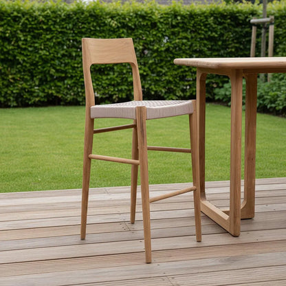 Raw Materials Barstoel Freya teakhout outdoor - KwaliteitWonen.nl