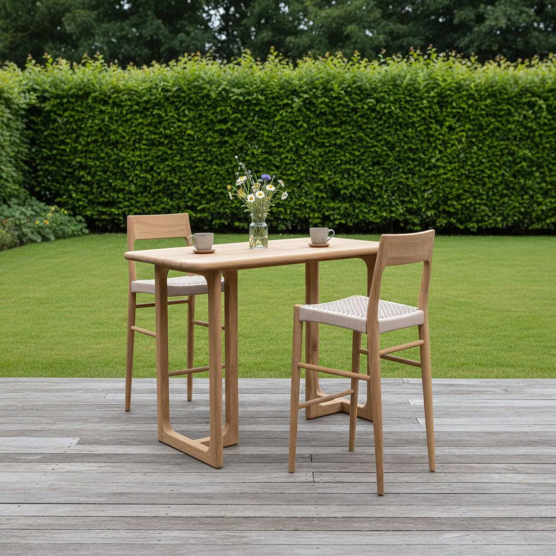 Raw Materials Barstoel Freya teakhout outdoor - KwaliteitWonen.nl
