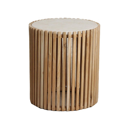 Raw Materials Bijzettafel Infinity Rond 40cm Marmer Naturel - KwaliteitWonen.nl