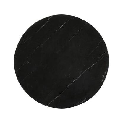 Raw Materials Bijzettafel Langkawi Rond 40cm Marmer Zwart - KwaliteitWonen.nl