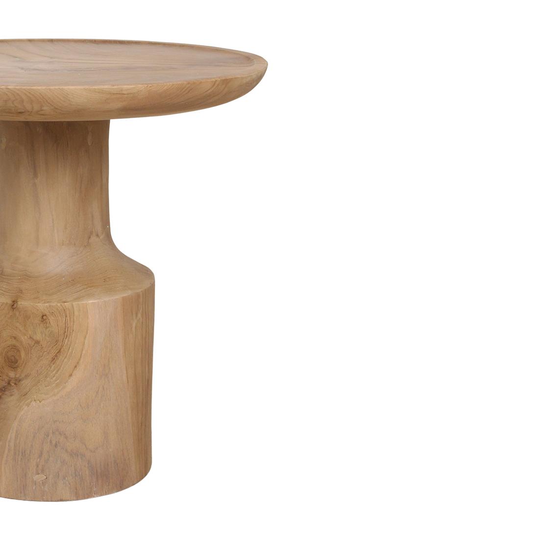 Raw Materials - Bijzettafel Nero Day 50cm Teakhout-Kwaliteitwonen.nl