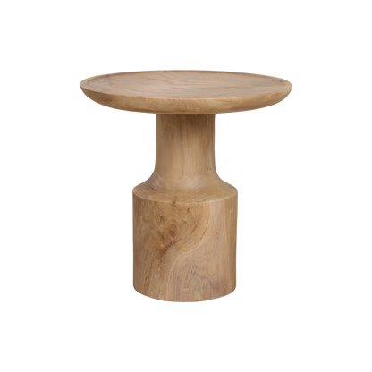 Raw Materials - Bijzettafel Nero Day 50cm Teakhout - KwaliteitWonen.nl