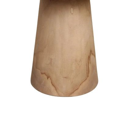 Raw Materials Bijzettafel Nero Ray Rond 40cm Teakhout - KwaliteitWonen.nl