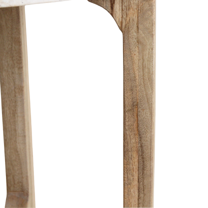 Raw Materials Bijzettafel Rond 50cm Marmer Créme - KwaliteitWonen.nl