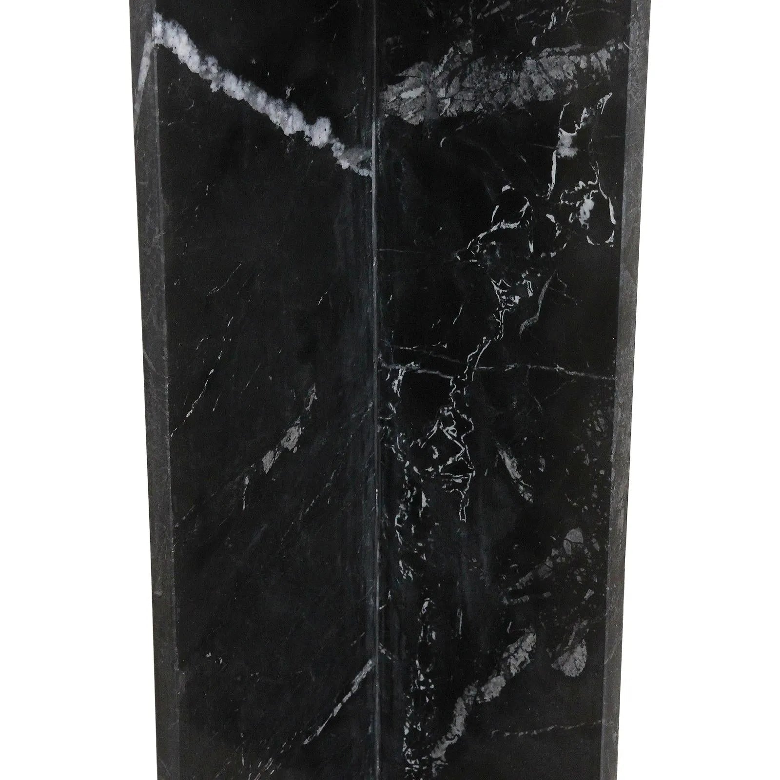 Raw Materials Bijzettafel Shanghai 35x35cm Marmer Zwart - KwaliteitWonen.nl