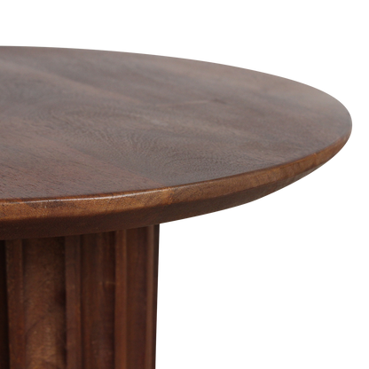 Raw Materials Bullnose Bijzettafel Omgekeerd Bruin Ø 50 Cm - KwaliteitWonen.nl