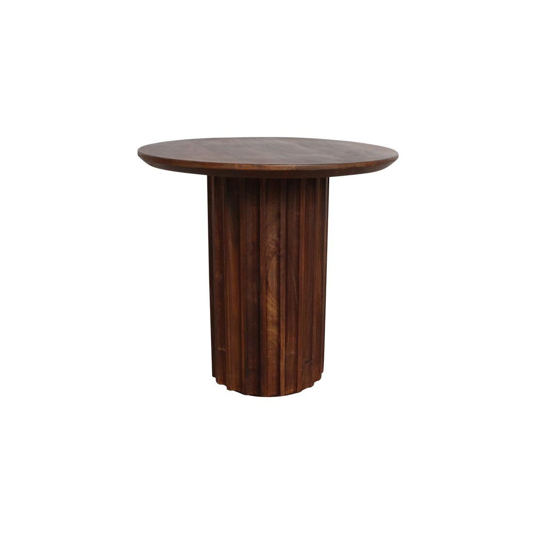 Raw Materials Bullnose Bijzettafel Omgekeerd Bruin Ø 50 Cm-Kwaliteitwonen.nl