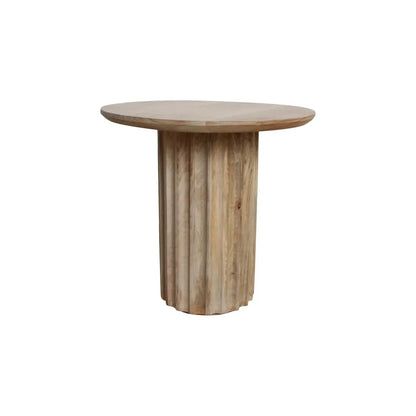 Raw Materials Bullnose Bijzettafel Omgekeerd Naturel Ø 50 Cm - KwaliteitWonen.nl