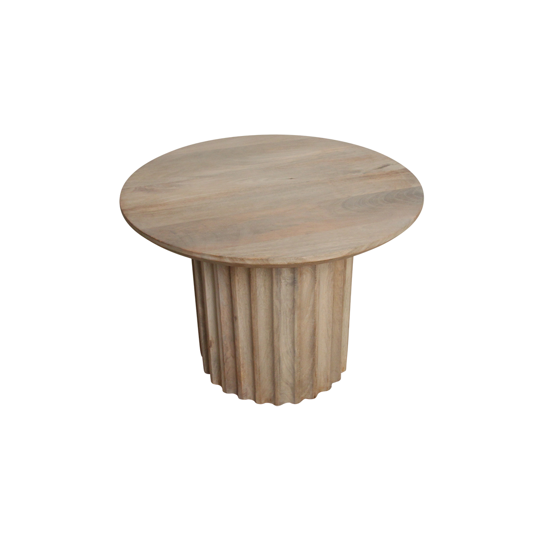 Raw Materials Bullnose Bijzettafel Omgekeerd Naturel Ø 55 Cm - KwaliteitWonen.nl