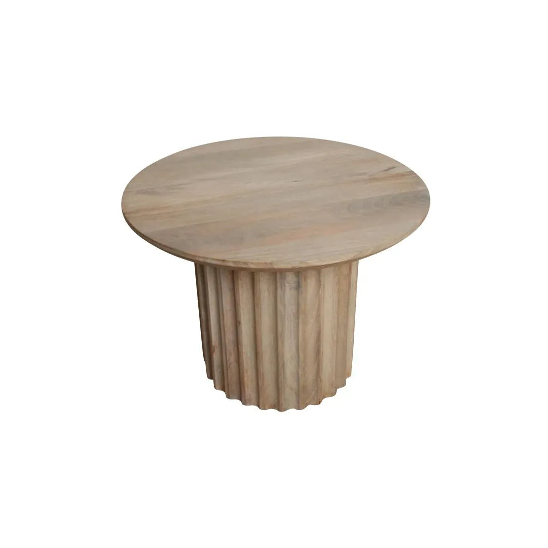 Raw Materials Bullnose Bijzettafel Omgekeerd Naturel Ø 55 Cm - KwaliteitWonen.nl