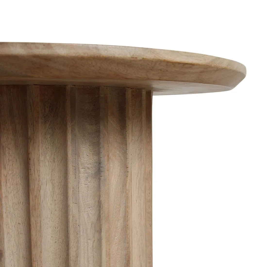 Raw Materials Bullnose Bijzettafel Omgekeerd Naturel Ø 55 Cm - KwaliteitWonen.nl