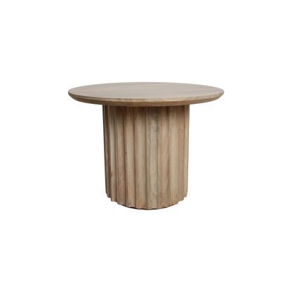 Raw Materials Bullnose Bijzettafel Omgekeerd Naturel Ø 55 Cm - KwaliteitWonen.nl