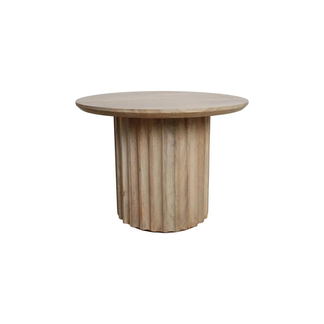 Raw Materials Bullnose Bijzettafel Omgekeerd Naturel Ø 55 Cm - KwaliteitWonen.nl