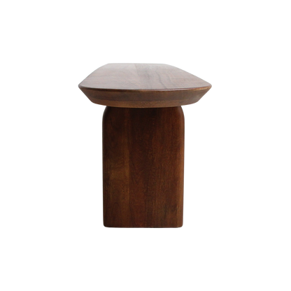 Raw Materials Bullnose Eetkamerbank Mangohout Bruin 180cm - KwaliteitWonen.nl