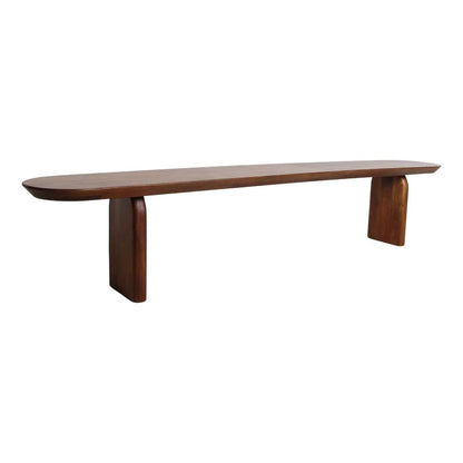 Raw Materials Bullnose Eetkamerbank Mangohout Bruin 240cm - KwaliteitWonen.nl