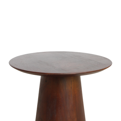 Raw Materials Bullnose Mangohouten Bijzettafel Cone Ø 50 Cm - KwaliteitWonen.nl